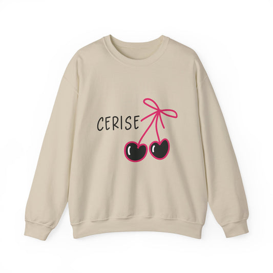 Cerise Cherry Graphic Crewneck Sweatshirt