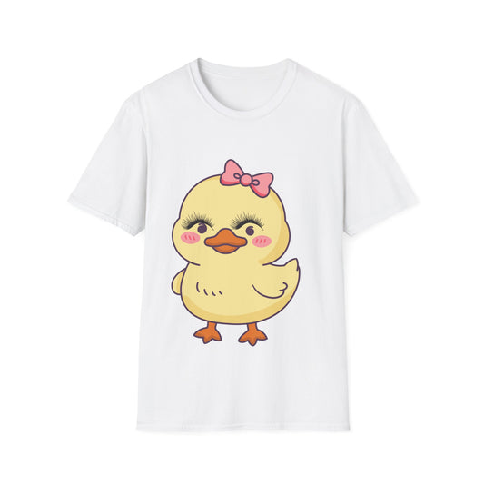 Cute Bow Chick T-Shirt — Adorable Baby Duck Graphic Tee