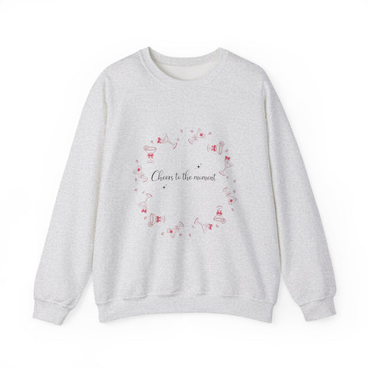 Crewneck Sweatshirt — Cherish the Moments Floral Wreath Design