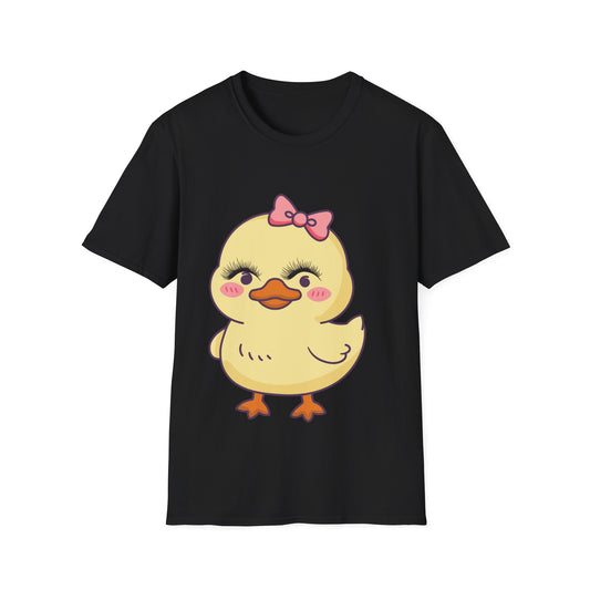 Cute Bow Chick T-Shirt — Adorable Baby Duck Graphic Tee