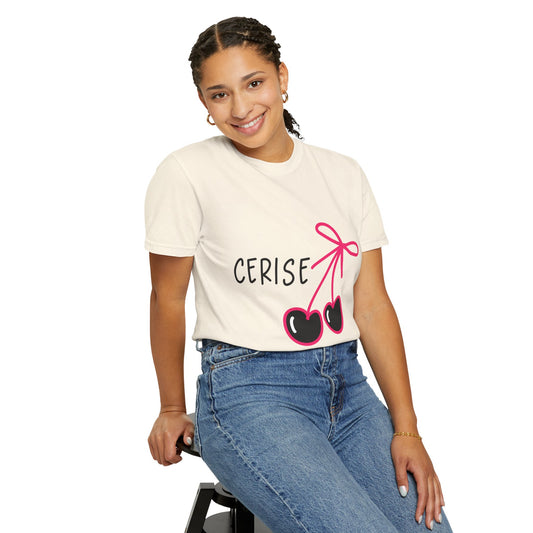 Cherry Graphic T-Shirt — "Cerise" Cute Retro Cherry Tee
